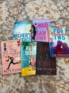 Set of 6 Contemporary Romance & Fiction Paperback Books Bundle